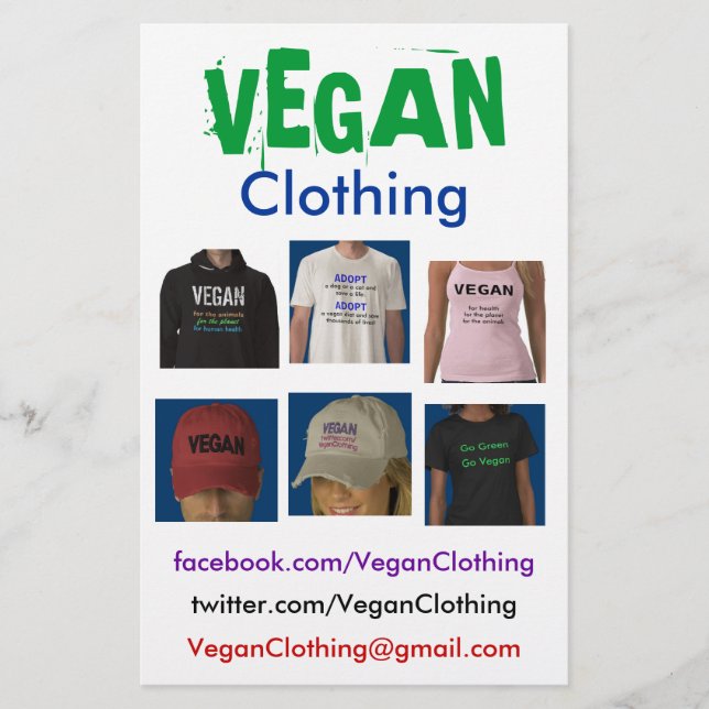 VEGANE Kleidungsflyer Flyer (Vorne)