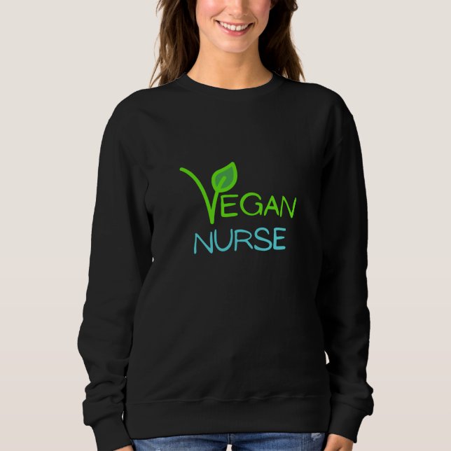 vegane Krankenschwester Sweatshirt (Vorderseite)