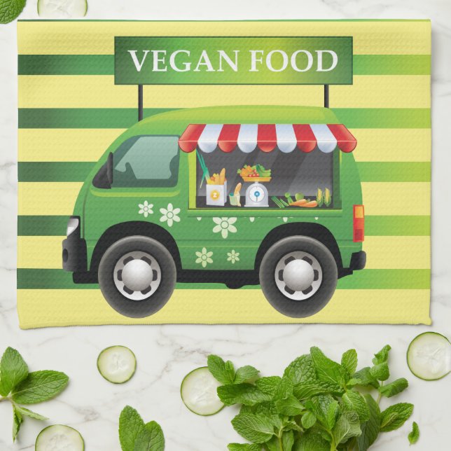 Vegane Küche Handtuch (Gefaltet)