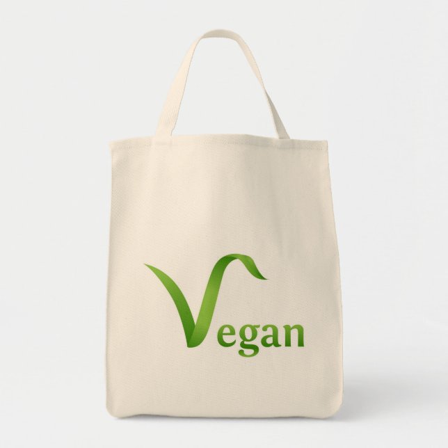 Vegane Lebensmittelgeschäft-Taschen-Tasche Tragetasche (Vorne)