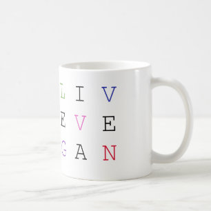 Vegane lebhaftTasse Tasse