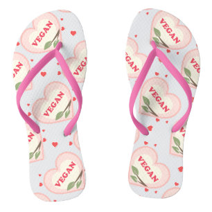 Vegane Liebe Flip Flops