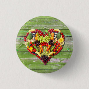 VEGANE LIEBE - Ihr Herz Button