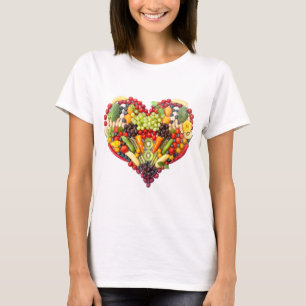 Vegane Liebe - Ihr Herz T-Shirt