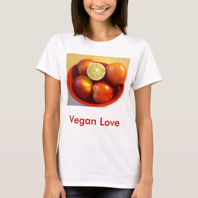 Vegane Liebe T-Shirt (Vorderseite)