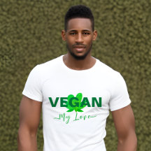Vegane Liebe T - Shirt von Männern und Frauen