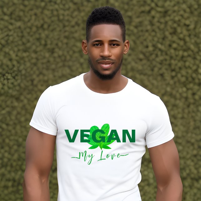 Vegane Liebe T - Shirt von Männern und Frauen (Von Creator hochgeladen)