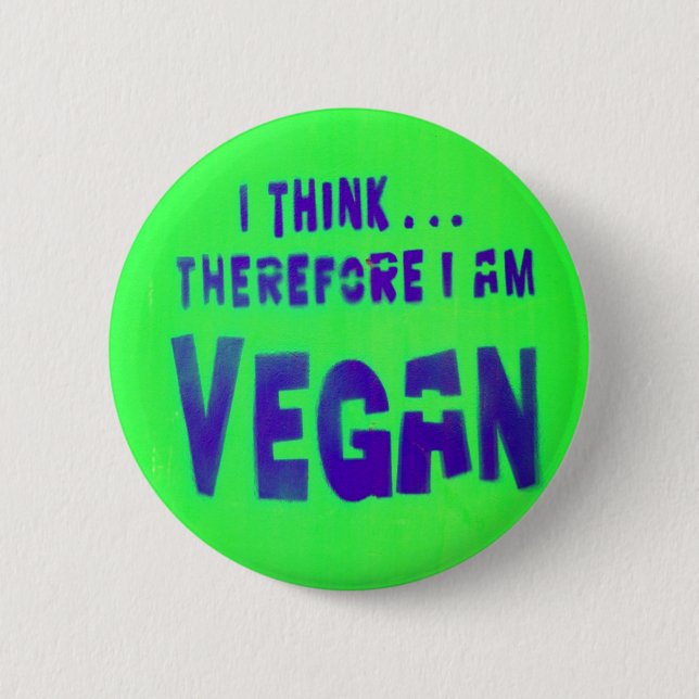 Vegane Liebe Tiere essen Pflanze Button (Vorderseite)