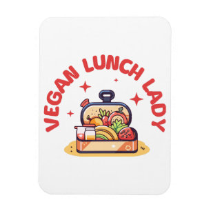 VEGANE LUNCH LADY S MAGNET