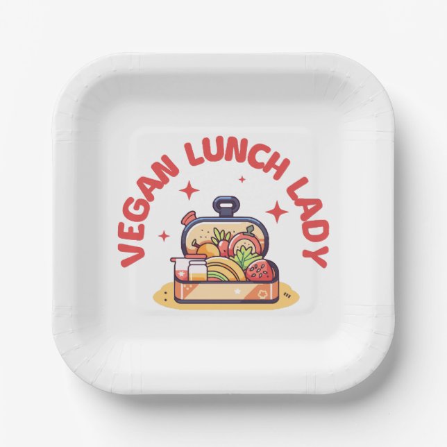 VEGANE LUNCH LADY S PAPPTELLER (Vorderseite)