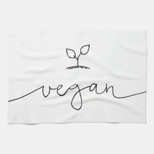 Vegane minimalistische Hintergrundfarbe Geschirrtuch