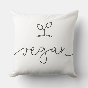 Vegane minimalistische Hintergrundfarbe Kissen