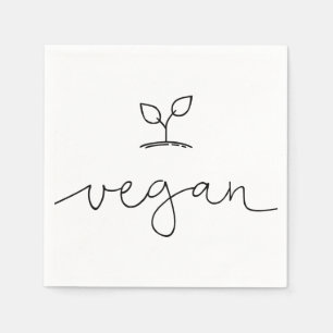Vegane minimalistische Hintergrundfarbe Serviette