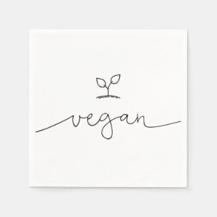 Vegane minimalistische Hintergrundfarbe Serviette