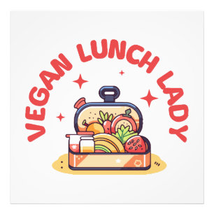 VEGANE MITTAGESSENSLADY FOTODRUCK