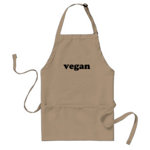 vegane moderne Typografie minimalistisch Schürze