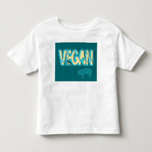 Vegane Papierausschnitt Kleinkind T-shirt
