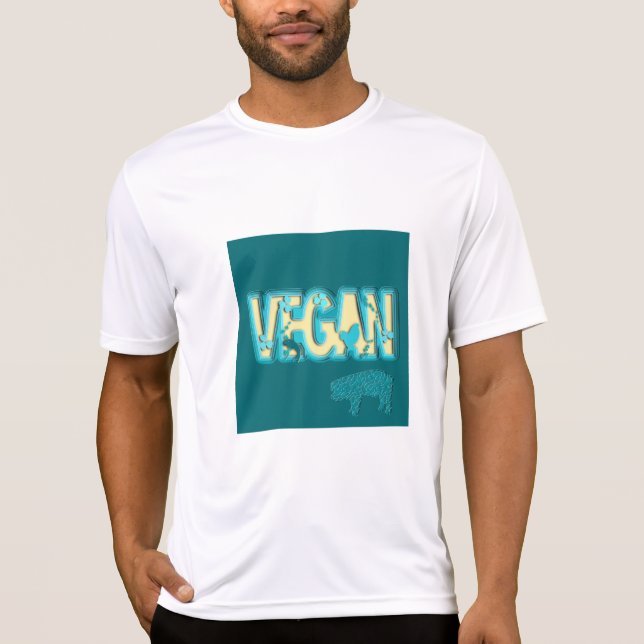 Vegane Papierausschnitt T-Shirt (Vorderseite)