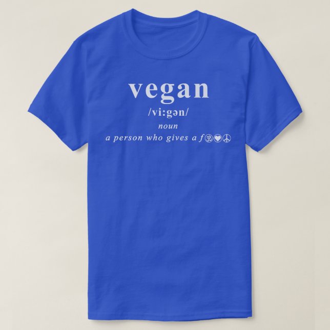 VEGANE PERSON, DIE EINE T-Shirt (Design vorne)