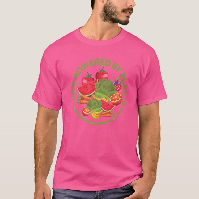 Vegane Pflanze auf vegetarische Ernährung Veggia V T-Shirt (Vorderseite)