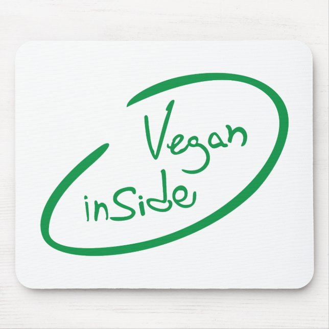 Vegane Produkte Mousepad (Vorne)
