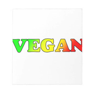 Vegane Rasta Notizblock