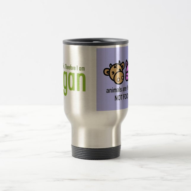 Vegane Reise-/Pendler-Tasse Reisebecher (Mittel)