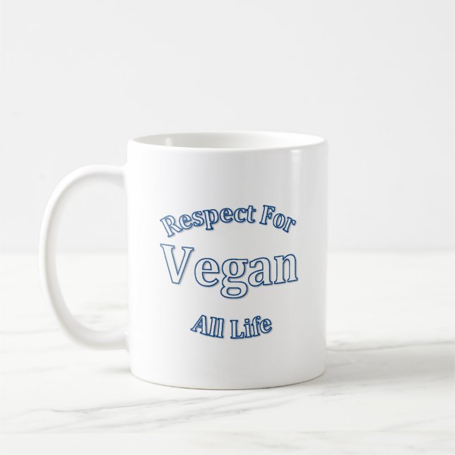 Vegane Respekt-Tasse Kaffeetasse (Links)