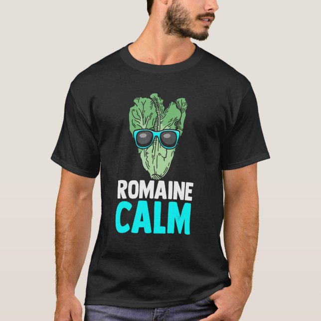 Vegane Romaine Calm Lettuce auf der Grundlage der  T-Shirt (Vorderseite)