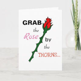 Vegane Rose Thorns Valentinstag Card Karte