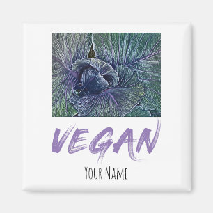 Vegane Rote-Rüben-Vintage-Geschenke Magnet