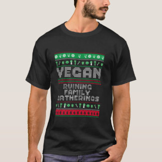 Vegane Ruinenfamilie Ansammlungen auf der Grundlag T-Shirt
