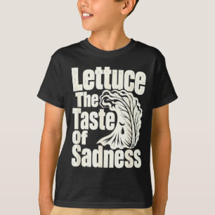 Vegane Salat Silhouette pflanzlicher Humor T-Shirt