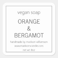 Vegane Seife | Einfach Minimalistisch grau und wei