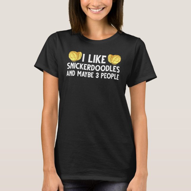 Vegane Snickerdoodle-Keks-Teig-Riegel T-Shirt (Vorderseite)