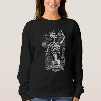Vegane Tarot-Karte Gothic Vegetarian Skull Astrolo Sweatshirt