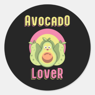 Vegane Tierrechte Avocado Veganism Funny Geschenk Runder Aufkleber