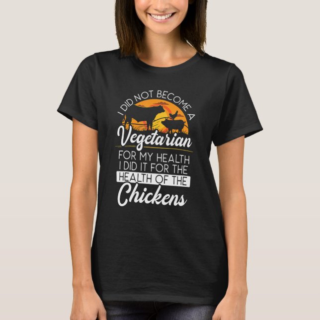 Vegane Tierrechte Gemüse Vegetarier T-Shirt (Vorderseite)