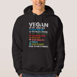 Vegane Tierrechte Schutz des Planeten Erde Hoodie