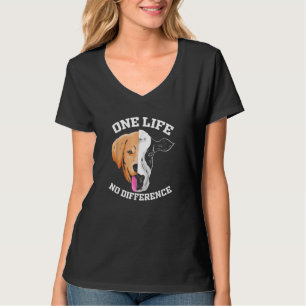 Vegane Tierschutz-Pflanze Eins Leben kein Untersch T-Shirt