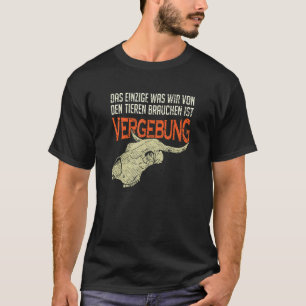 Vegane und vegetarische Ernährung, Tierschutz, Tie T-Shirt