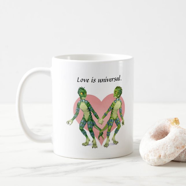 Vegane Valentinische Tasse (Mit Donut)