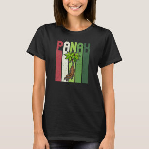 Vegane Vegane Panax-Pflanzen-Medikament-Ernährung- T-Shirt