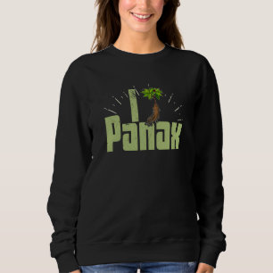 Vegane Vegane Panax-Pflanzen-Medizin-Essens-Sprüch Sweatshirt