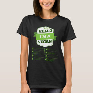 Vegane Vegetarier ein Lebensstil kein Diätgeschenk T-Shirt