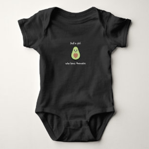 Vegane Vegetarier - nur ein Mädchen, das Avocados Baby Strampler
