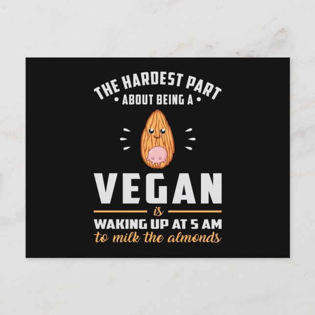 Vegane Vegetarier Veganismus Veggie Gemüse Geschen Postkarte (Vorderseite)