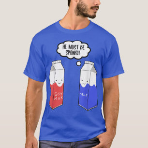 Vegane vegetarische Lebensmittel Veganer Soja Milc T-Shirt