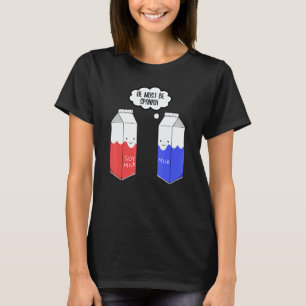 Vegane Vegetarische Lebensmittel Veganer Sojamilch T-Shirt