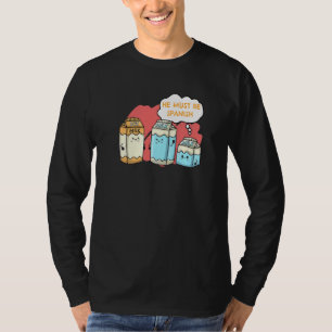 Vegane vegetarische Lebensmittel Veganer Sojamilch T-Shirt